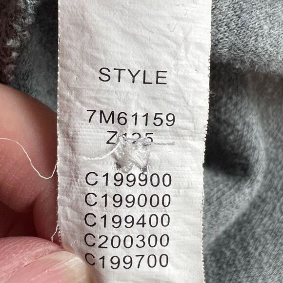 Lucky Brand Men's Gray Long Sleeve 1/4 Button Up Pocket Pullover Shirt Size L - Picture 6 of 10